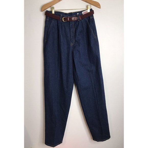 Vintage 80s Brittania Jeans Women’s Misses Size 12 28x31 Loose High Rise New - Picture 1 of 12